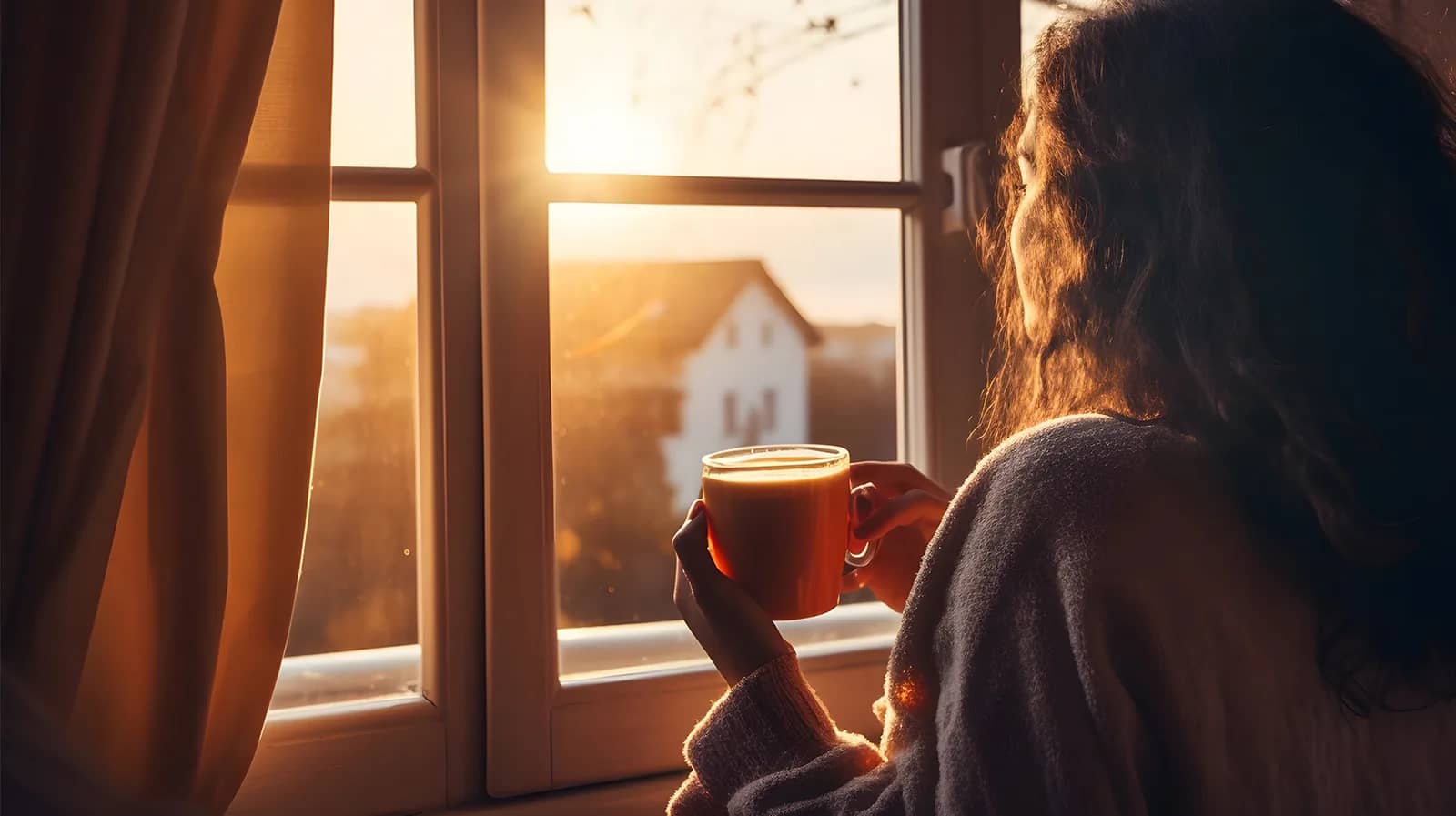 Woman Drinking Coffee in the Morning GratitudeArtboard 3 jpg
