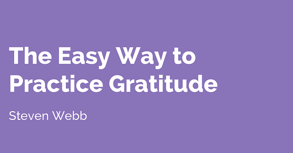 the easy way to practice gratitude Main