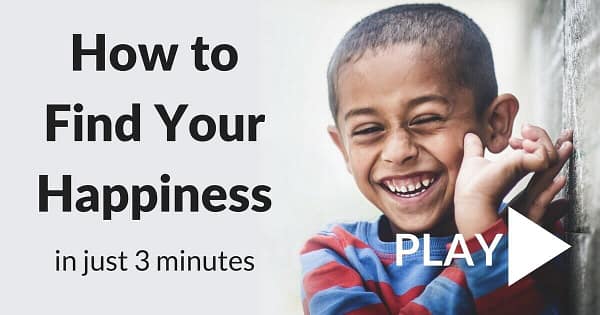 How to find your happiness in just 3 minutes.